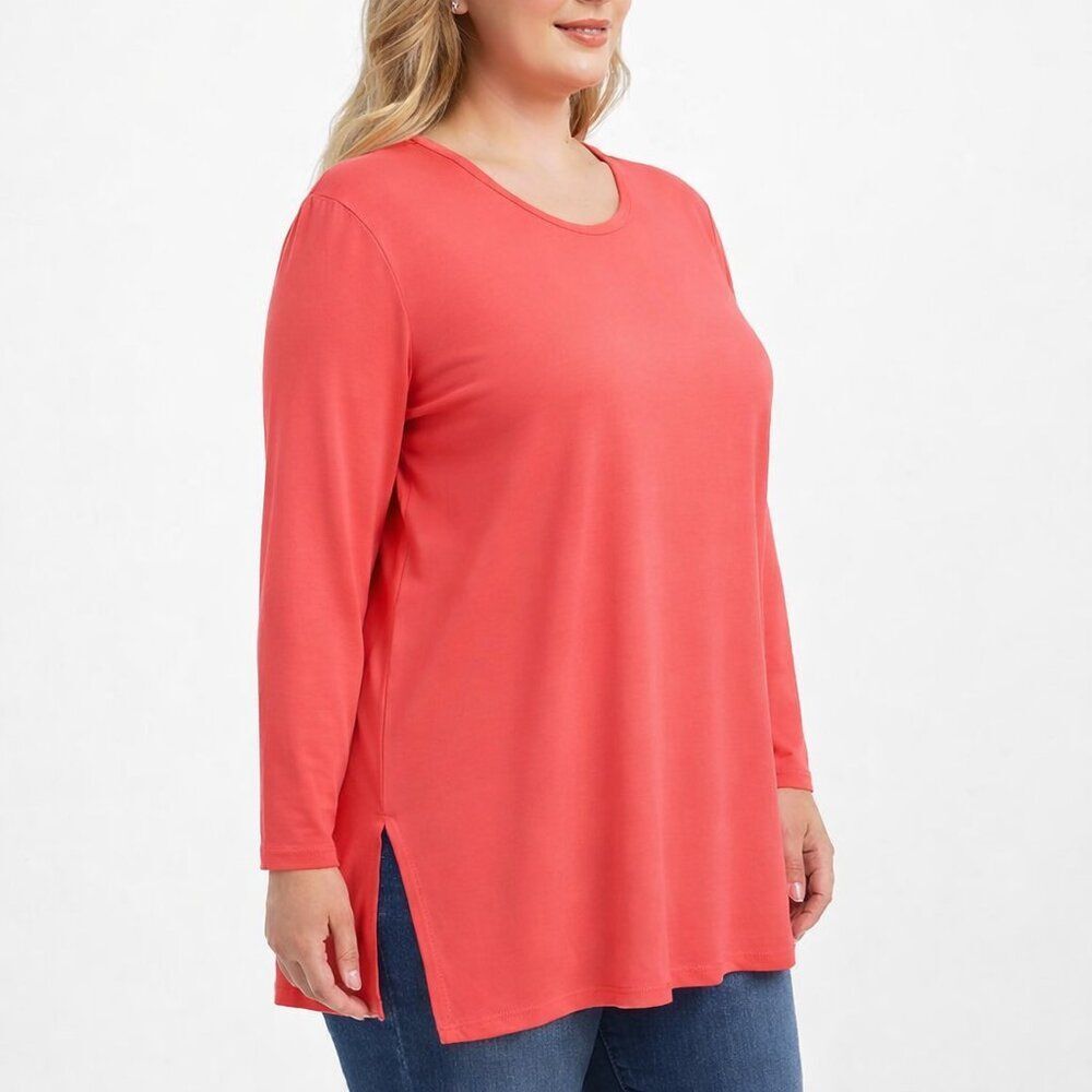 Chico's Ultimate Tee Tunic Top Size 3 (16) XL Pima Cotton Blend NWOT